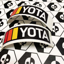 YOTA Retro Style Vinyl Decal Pair for Toyota 4Runner Tacoma FJ Cruiser_2