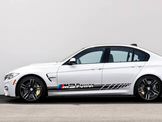 BMW M3 Power 2x side stripes vinyl decals sticker bmw  1