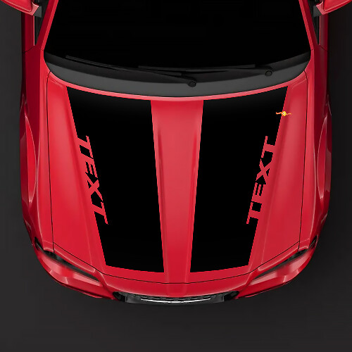 HEMI style hood Sticker Decal top blackout pre-cut for Chrysler 300C