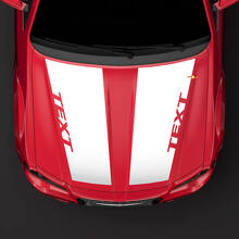 Double Custom Hood Stripes Vinyl Decal for Chrysler 300C 2014_2