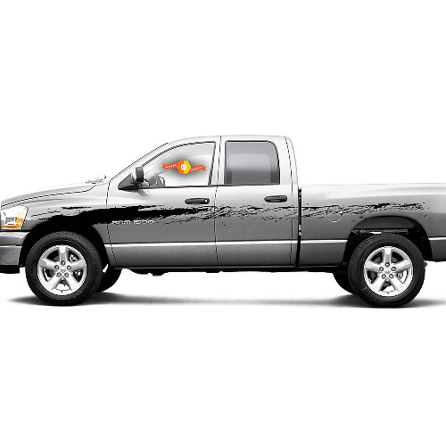 Mud Splash Side Vinyl Decal Sticker for Dodge Ram 1500