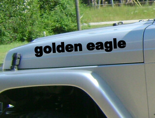 2 golden eagle Jeep Wrangler Rubicon CJ TJ YK JK  Vinyl Stickers