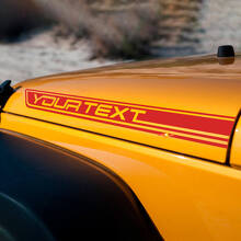 Custom Hood Stripes Vinyl Decals for Jeep Wrangler_2