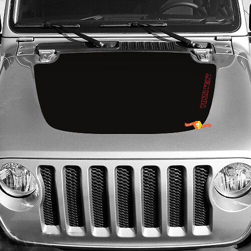 Hood Sticker Decal Vinyl Graphic for Jeep Wrangler Gladiator