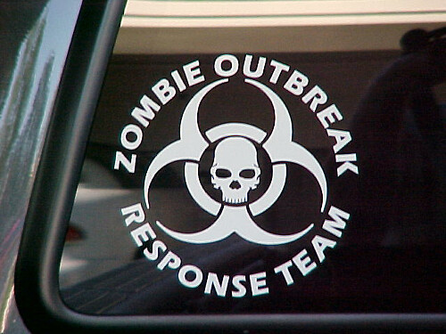 Zombie Outbreak Response Team Vinyl Sticker Decal