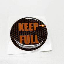 Keep Full Honeycomb Orange Door Insert emblem domed decal for Challenger Dodge 2