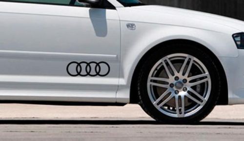 thumbnail interactive-video image 1 of Audi Quattro Decal Stickers (Set Of 2) – Glossy Logo Badge For A4 A5 A6 A8 S4 S5 S8 Q5 Q7 TT 1 of 2
