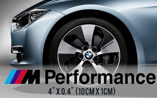 BMW M Performance Wheels Door handle rear view mirror body vinyl decal sticker