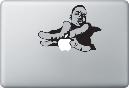 Apple  Black Man macbook decal sticker