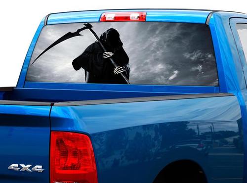 Death skull Rear Window Decal Sticker Pick-up Truck SUV Car 2