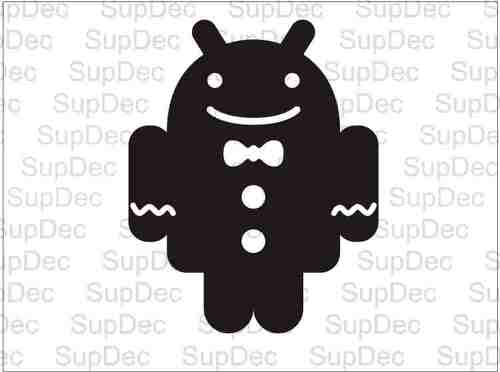 Funny Android Robot Vinyl Decal Sticker