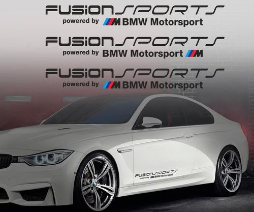 A Pair Car Side Door Body Sticker Decals M Performance Graphics Strips For  BMW