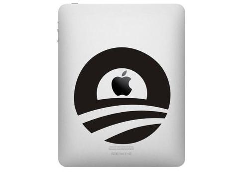 Obama Logo iPad  decal sticker