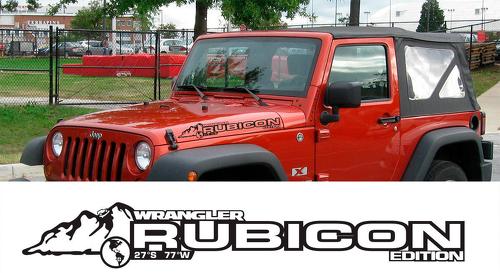 Product: JEEP Decal Sticker Grill Blackout graphics 07-16 Wrangler Rubicon