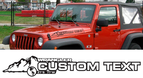 Product: Distressed star side body decal kit to fit jeep wrangler style