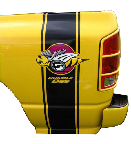 ONLY DRIVER SIDE Rumble Bee Truck Decals Dodge RAM + Free Bonus Bees