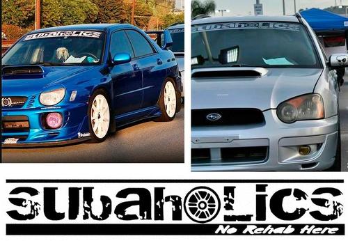 SUBAHOLICS Front-Windshield-Banner-Decal-Car-Stickers-for-SUBARU-Sports-