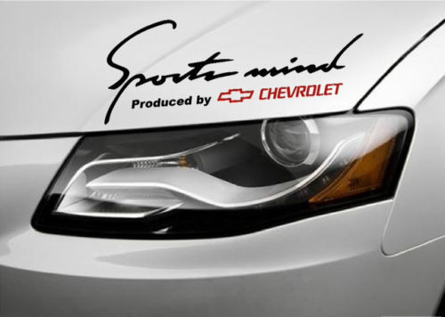 2 Sports Mind Produced by Chevrolet Racing Decal sticker