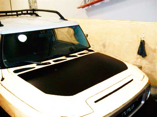 Toyota FJ Cruiser Wrap Hood Blackout Decal Sticker