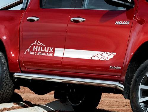 Toyota HILUX 2016 TRD Monuntains graphics side stripe decal