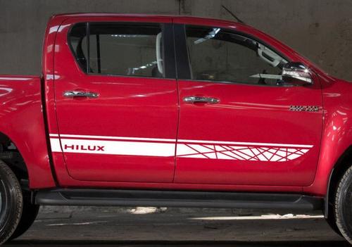 Toyota HILUX 2016 TRD graphics Side stripe decal