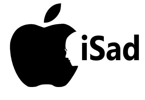 iSad Decal Sticker RIP Steve Jobs
