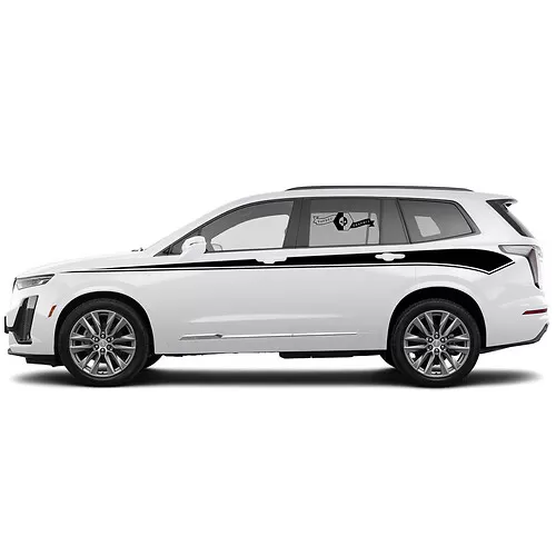 2021 Cadillac XT6 Side Pin stripe SUV Vinyl Decals Stickers