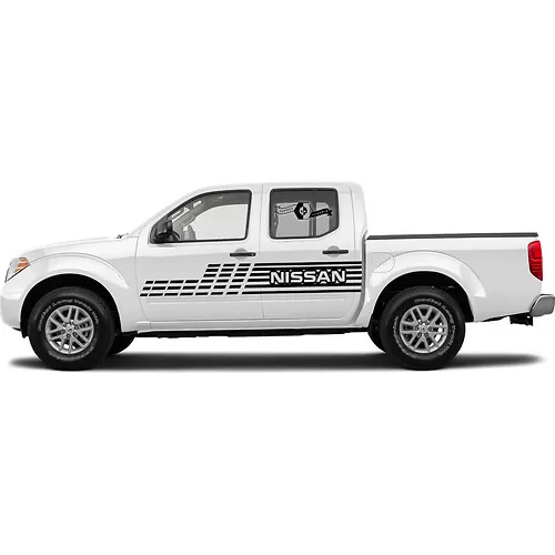 2X Nissan Frontier Pro-4X Vinyl Both Side Stickers Decals 4 x 4 ...