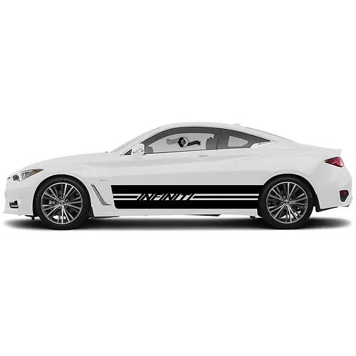 Slim Rocker Panel Stripe Decal for INFINITI Q50 Side Doors