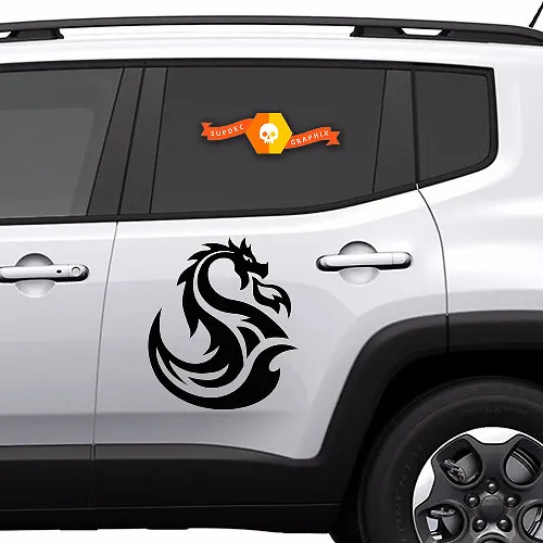 Pair Jeep Grand Cherokee SRT TrackHawk Side Glass Window Us Flag ...