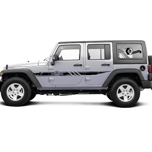 SEC10 Jeep Gladiator 1941 Vertical Side Bed Graphics; Silver JG46000 (20-26 Jeep Gladiator JT) - Free Shipping