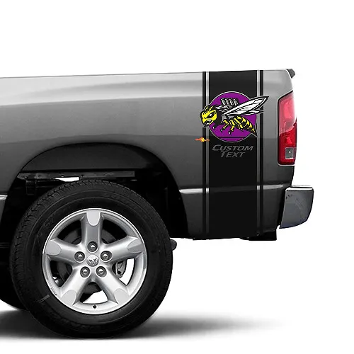 Custom Text Rumble Bee Logo Truck Decal Stickers for Dodge RAM