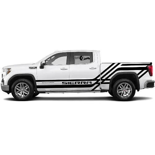 Decal Sticker Side Stripe Kit for GMC Sierra 1500 Doors
