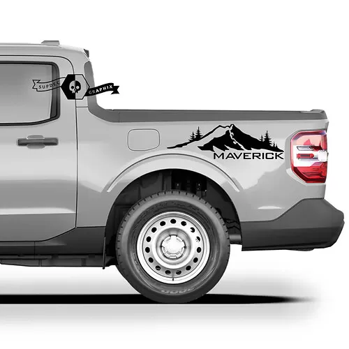 Pair Ford Bronco Topographic Map Everglades Style Side Panel Vinyl ...