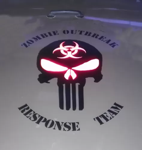 Zombie Response Team Door Vinyl Car Sticker for Jeep