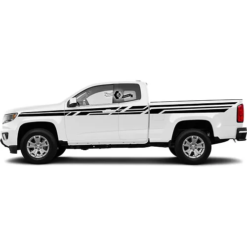 Autocollant Vinyle Chevrolet Racing – Drapeaux Grand Blanc – Décoration Voiture