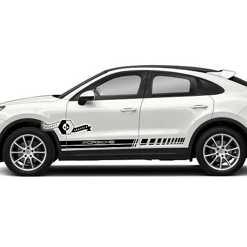 2023 Porsche Cayenne Rocker Panel Side Stripe Decals