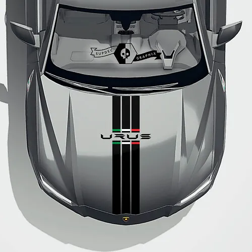 Pair Lamborghini Urus 2021 2022 2023 Side Doors Hood Roof Lines Stripes ...