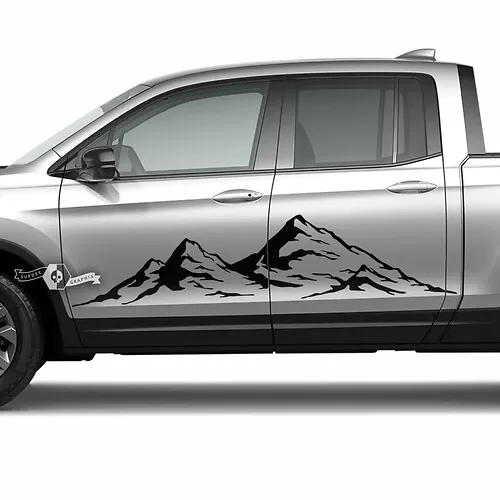 Hood Honda Ridgeline Stripe Logo Trim Dual Vinyl Decal Stickers Sticker ...
