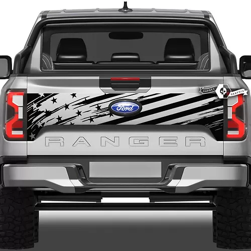 Pair Ford F-150 Raptor 2022 Side Doors Mountain Forest Graphics Set ...