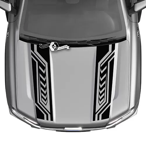 Hood Stripe Vinyl Decal Set For Ford F150 (2015-2019) – Custom Graphics, Made In USA