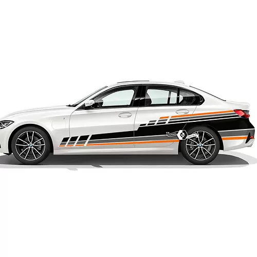 BMW Hood Doors Side Wrap Vinyl Decal Sticker F30 G20