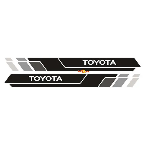 Adesivi TRD Sport 3D Per Toyota Tacoma Tundra (95-11) – Decalcomanie Nere Laterali E Per Cassone