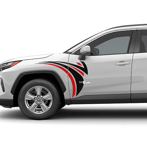 Side Front Tribal Graphics Sticker Kit for Toyota RAV4