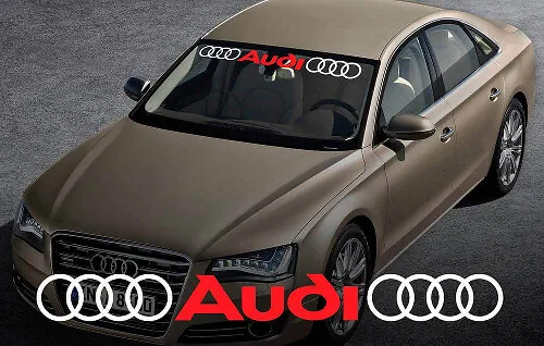 Audi Windshield Banner Vinyl Decal id=1519