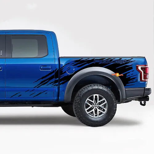 Musclecar truck Roush Style Tailgate Blackout Decal Vinyl Graphics Kit