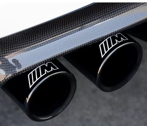 M Performance Brake Caliper Sticker Set – Glossy Black/White Decals For BMW M3 M4 M5