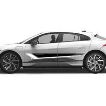 Jaguar I-Pace Side Dual Color Stripes Graphics Doors decal Logo Lines ...