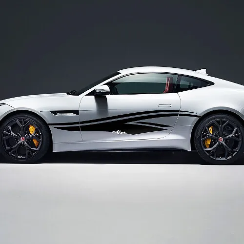 Jaguar F-Type R Side Racing Graphics Decal Sticker
