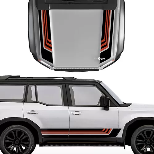 Toyota Tundra TRD Vintage Door Stripe Vinyl Decal Kit